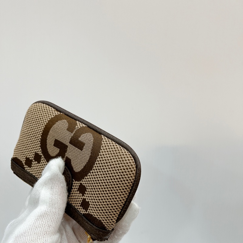 莉亞精品♡Gucci 671722 鑰匙零錢包 咖色 全新閒置品-7