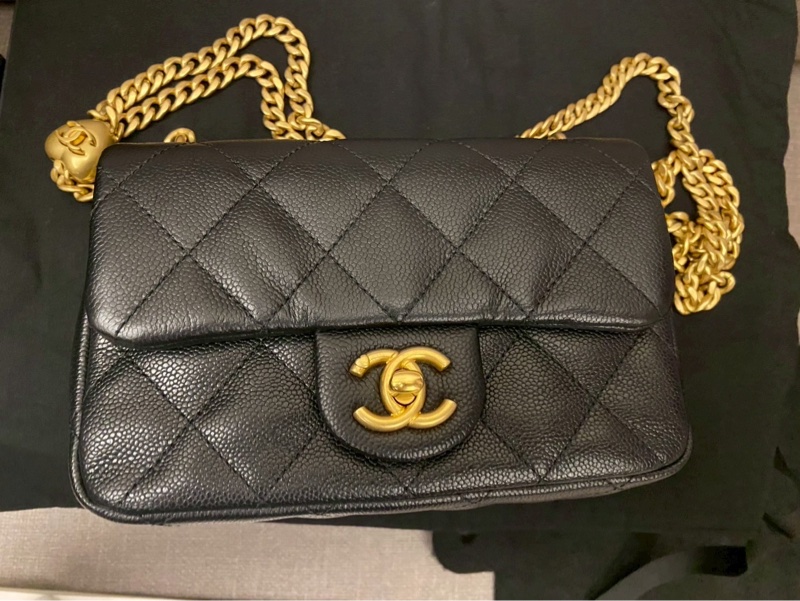 Chanel 24P 愛心金球 愛心鏈 愛心方胖-1