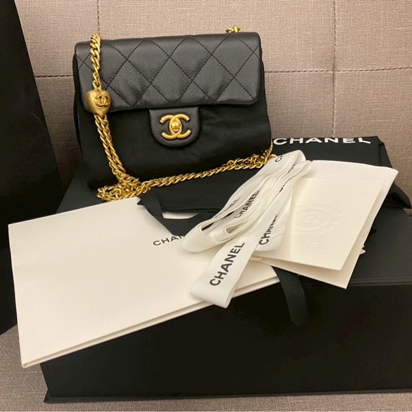 Chanel 24P 愛心金球 愛心鏈 愛心方胖-5