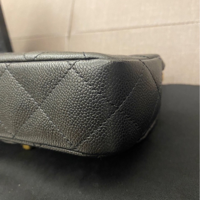 Chanel 24P 愛心金球 愛心鏈 愛心方胖-8