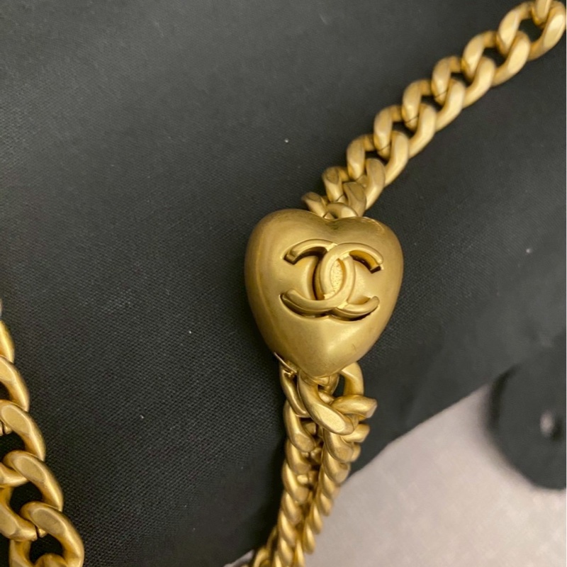 Chanel 24P 愛心金球 愛心鏈 愛心方胖-10