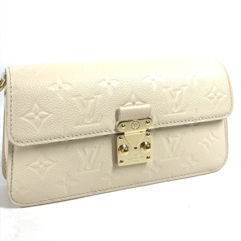 路易威登 M82836 Monogram Empreinte 鏈條 Metis Pochette 皮革肩背包，米色-2