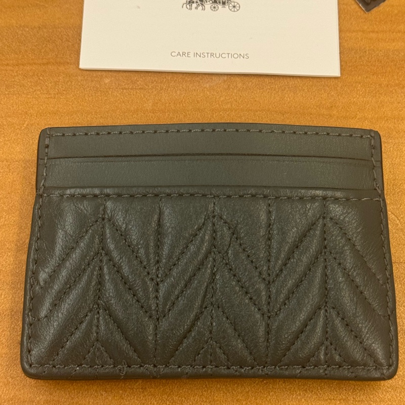 Coach F73000 綠色 卡夾套 全新-6