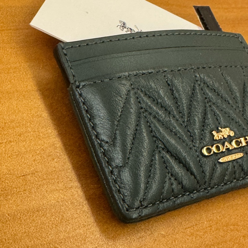 Coach F73000 綠色 卡夾套 全新-12
