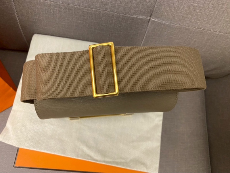 Hermes Geta大象灰金扣 小康康包 購證影本大全配-3