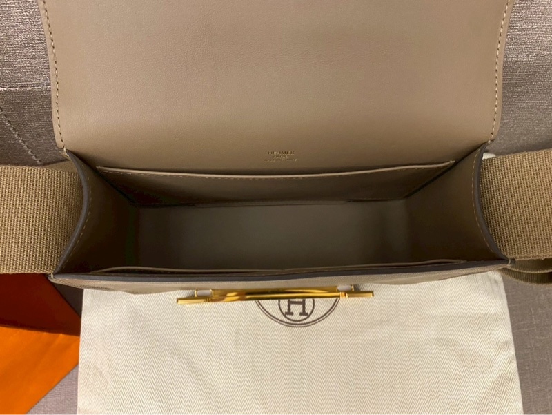 Hermes Geta大象灰金扣 小康康包 購證影本大全配-14