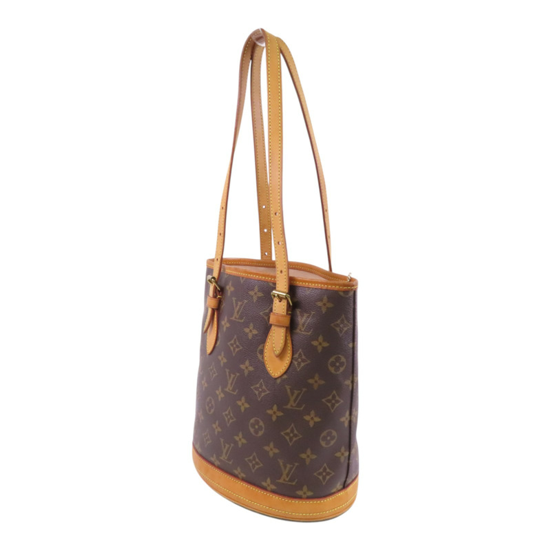 LOUIS VUITTON Monogram Bucket PM金扣肩背袋-2