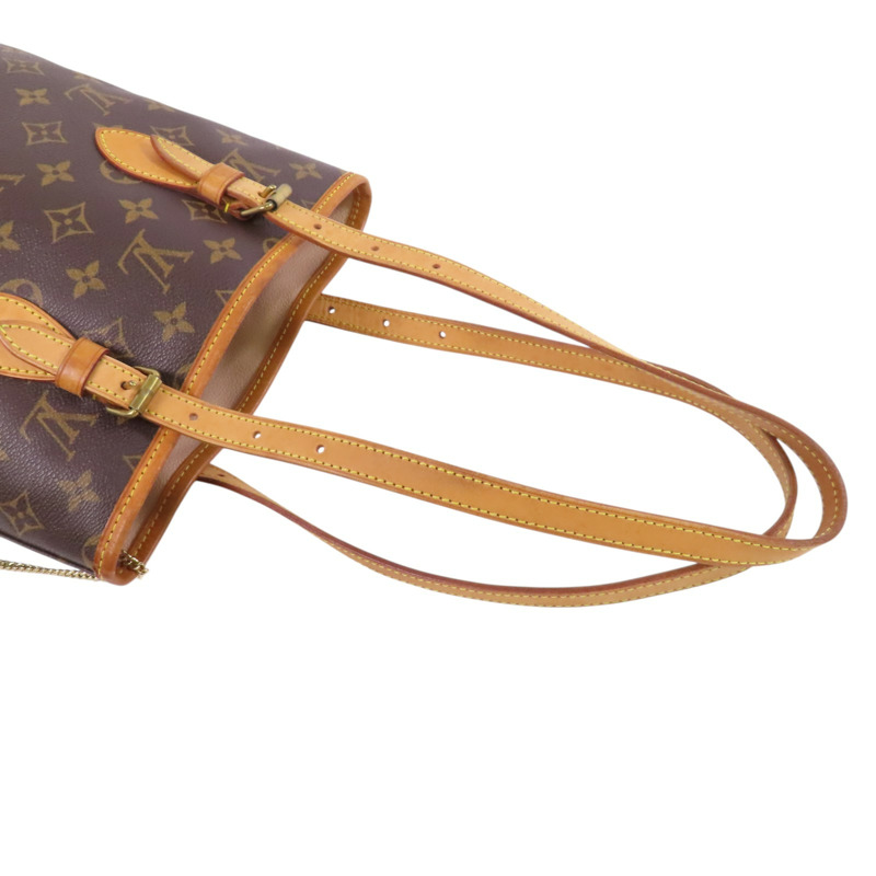 LOUIS VUITTON Monogram Bucket PM金扣肩背袋-7