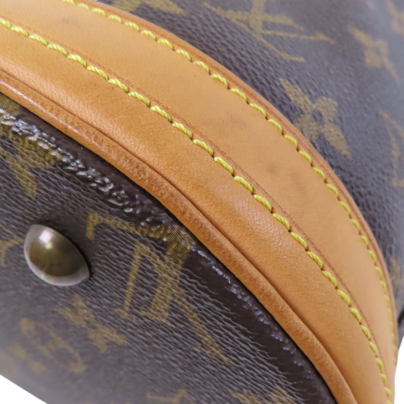 LOUIS VUITTON Monogram Bucket PM金扣肩背袋-13