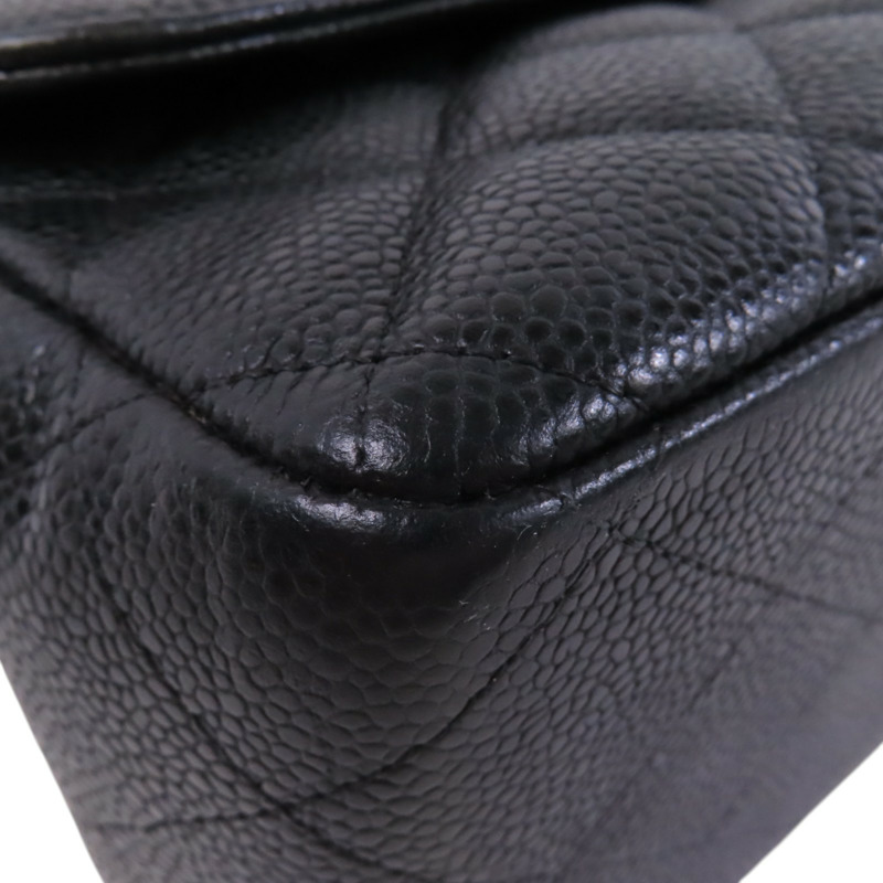 CHANEL 牛皮皮革Large Classic 30銀扣鏈帶肩背袋-10