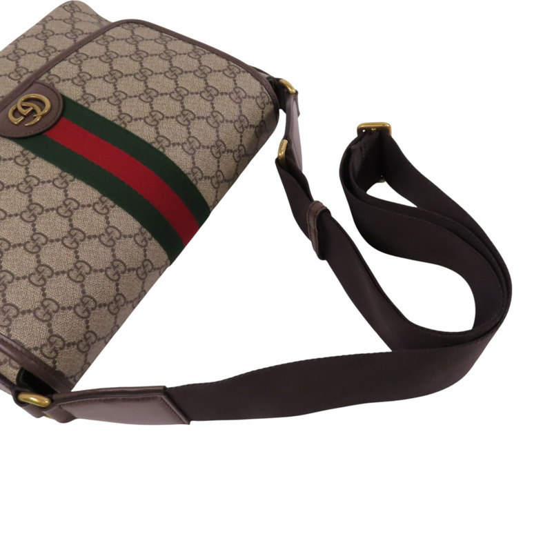 GUCCI 塗層帆布Ophidia Medium Messenger金扣肩背袋-7