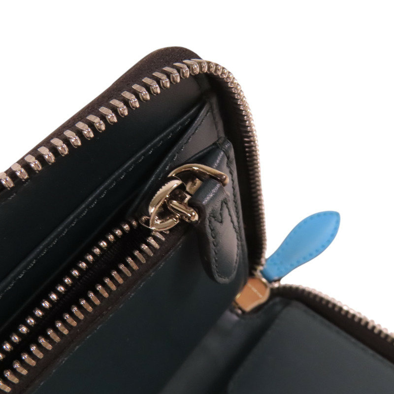 BURBERRY 塗層帆布Zipper Long Wallet銀扣拉鏈長錢包-9