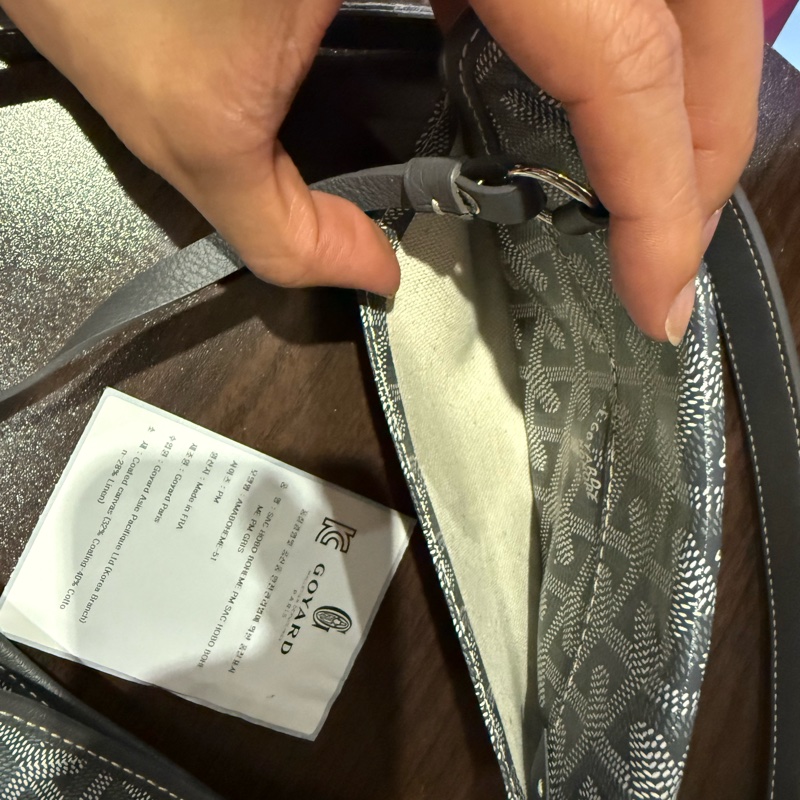 Goyard hobo肩背包 灰色-10