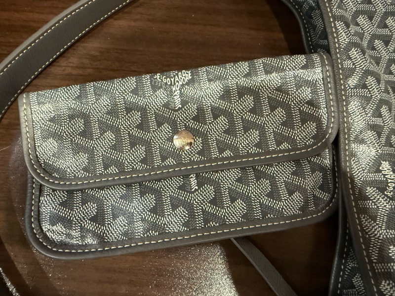 Goyard hobo肩背包 灰色-12