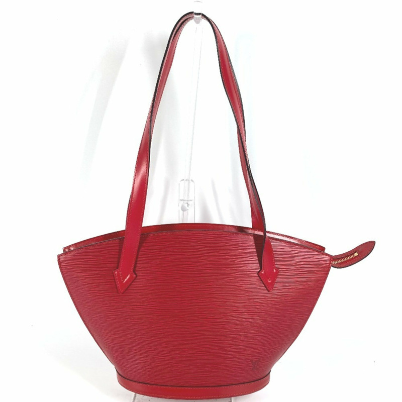 LOUIS VUITTON M52267 Epi Saint-Jacques 購物手提包，單肩皮革，女款，卡斯蒂利亞紅-0