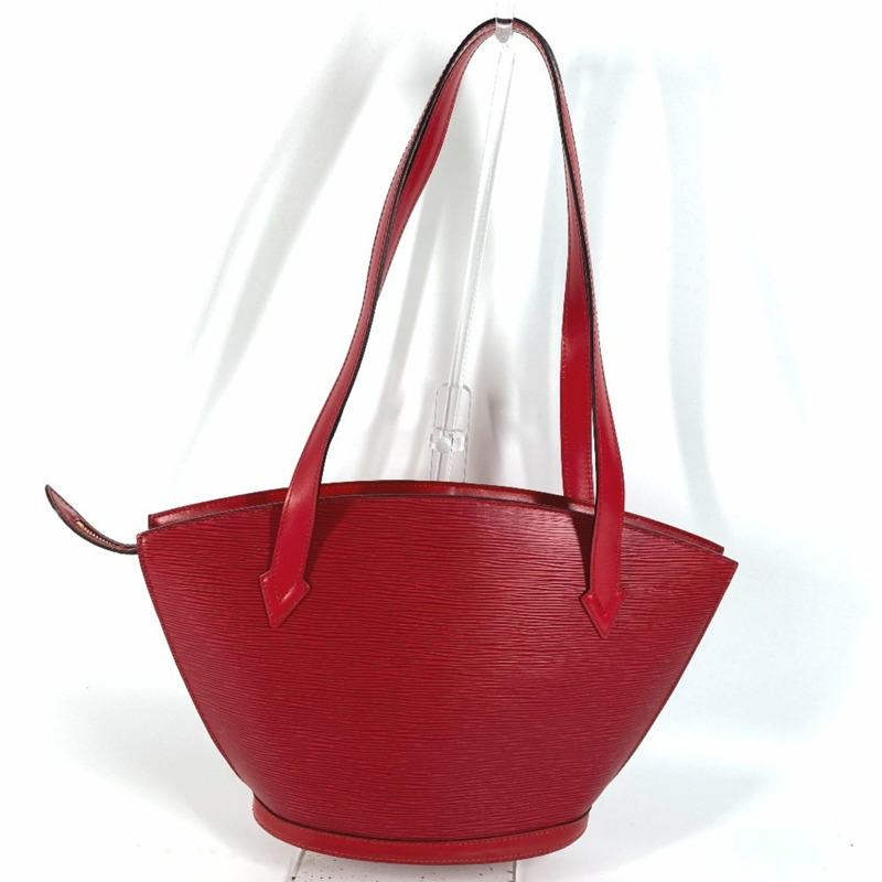 LOUIS VUITTON M52267 Epi Saint-Jacques 購物手提包，單肩皮革，女款，卡斯蒂利亞紅-1