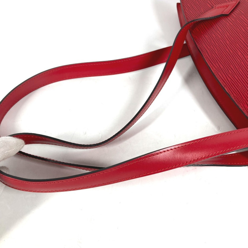 LOUIS VUITTON M52267 Epi Saint-Jacques 購物手提包，單肩皮革，女款，卡斯蒂利亞紅-5