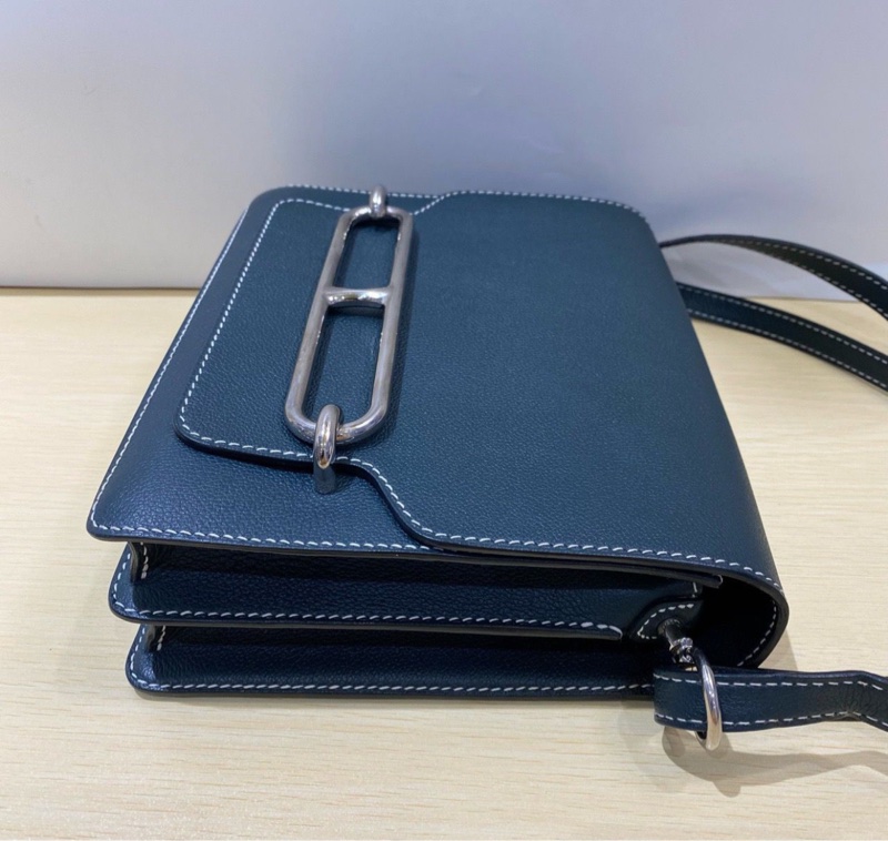 🌈Hermes💚Roulis 23💚2Q英國綠銀扣🌟99新🌈evercolor皮🌟-2