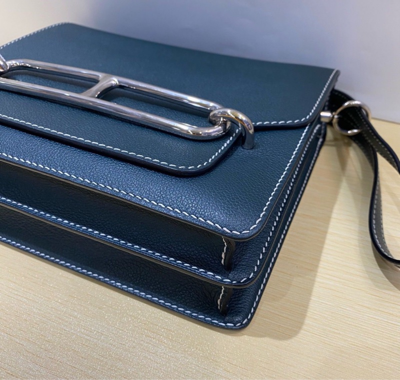 🌈Hermes💚Roulis 23💚2Q英國綠銀扣🌟99新🌈evercolor皮🌟-4