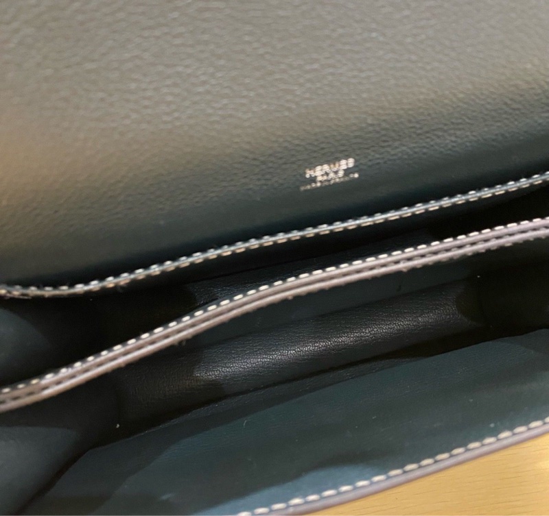 🌈Hermes💚Roulis 23💚2Q英國綠銀扣🌟99新🌈evercolor皮🌟-6