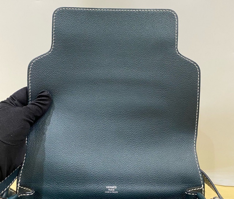🌈Hermes💚Roulis 23💚2Q英國綠銀扣🌟99新🌈evercolor皮🌟-7