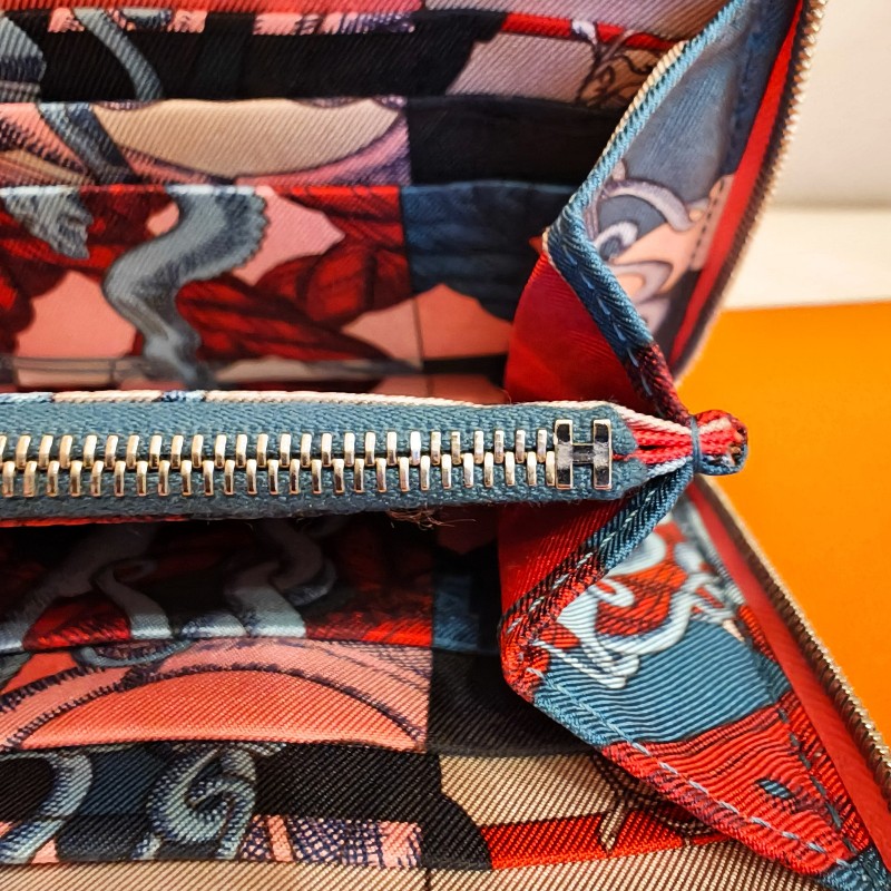 HERME'S Silk'ln 絲巾長夾-15