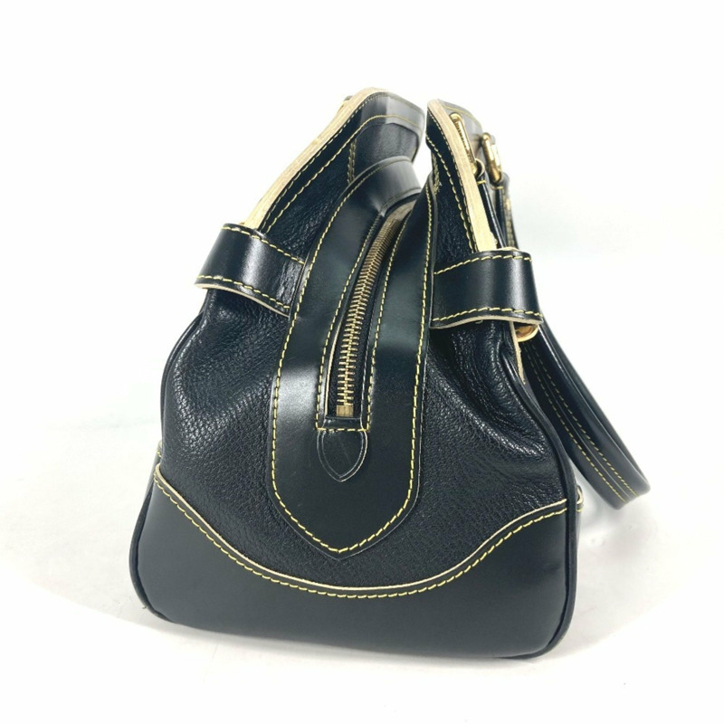 LOUIS VUITTON M95623 Suhali 鉚釘 Radiu 皮革肩背包/手提包,女款,Noir 黑色-3