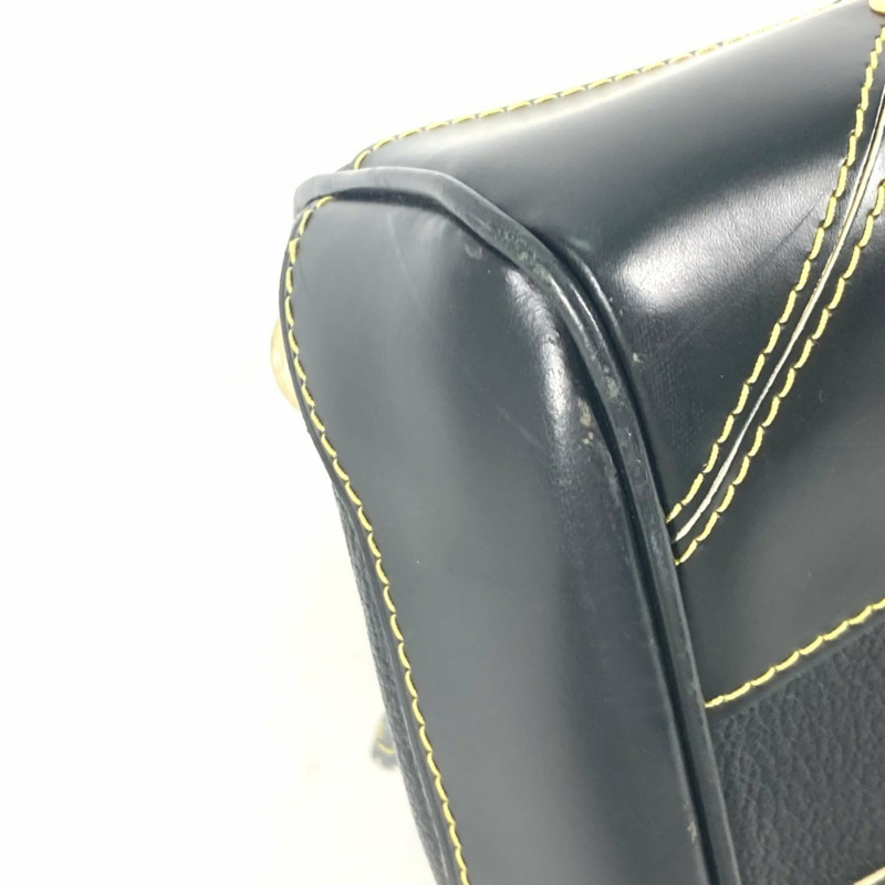 LOUIS VUITTON M95623 Suhali 鉚釘 Radiu 皮革肩背包/手提包,女款,Noir 黑色-6