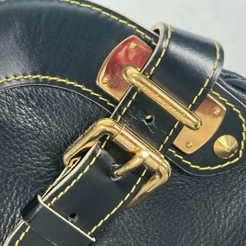 LOUIS VUITTON M95623 Suhali 鉚釘 Radiu 皮革肩背包/手提包,女款,Noir 黑色-7