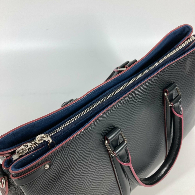 LOUIS VUITTON M55610 Epi Soufflot NV MM 托特包，雙色單肩包/手提包，皮革，女款，黑色-9