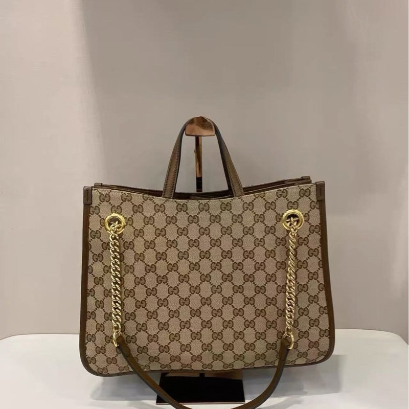 ✨GUCCI 1955手提肩背托特包 35.5*24.5*12 98新配件塵袋盒子-3