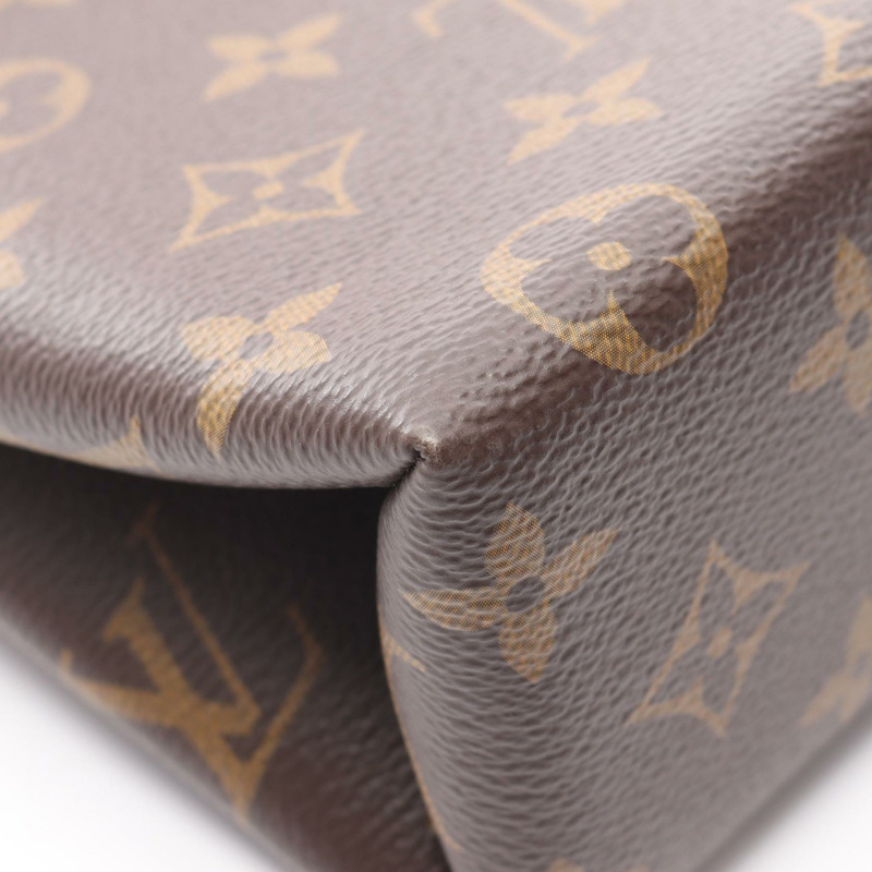 LOUIS VUITTON 單肩包 手提包 M44322 Monogram 帆布 皮革 棕色 紅色 二手 LV-6