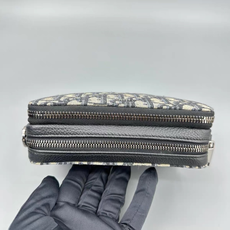 99新帶膜🈶購證😍Dior經典老花男款相機包斜挎單肩包-10