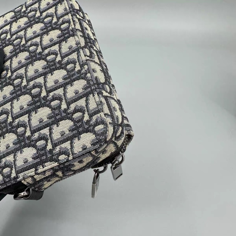 99新帶膜🈶購證😍Dior經典老花男款相機包斜挎單肩包-11