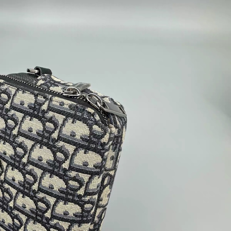 99新帶膜🈶購證😍Dior經典老花男款相機包斜挎單肩包-14