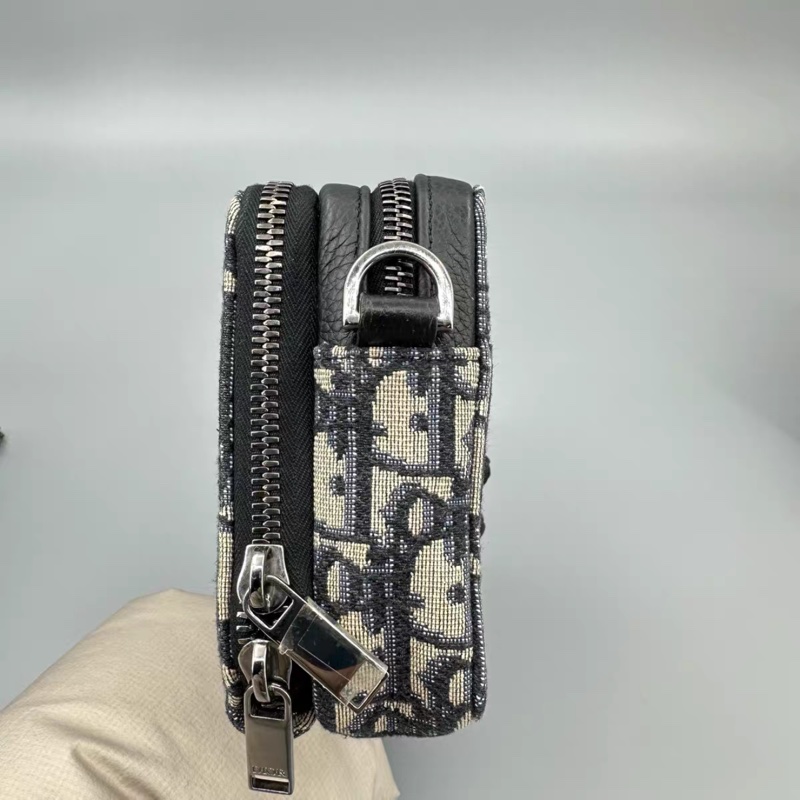 99新帶膜🈶購證😍Dior經典老花男款相機包斜挎單肩包-16