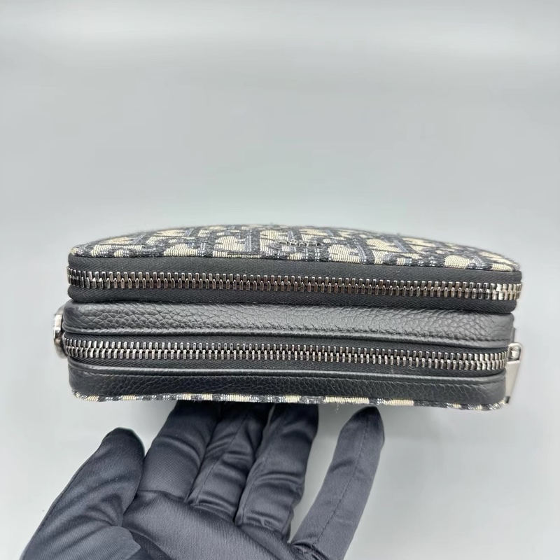 99新帶膜🈶購證😍Dior經典老花男款相機包斜挎單肩包-27