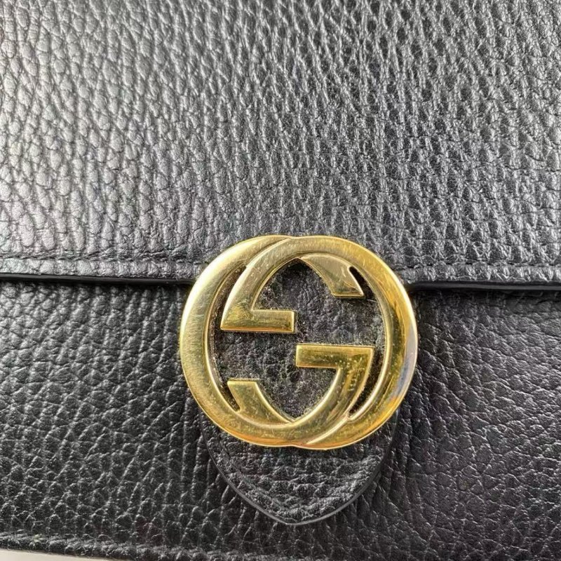 GUCCI Closure Chain 黑色woc斜背包19 x 10 x 3.5 98新配件塵袋-1