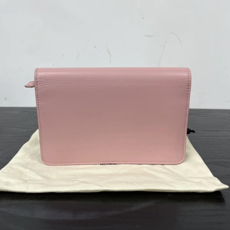 FENDI 粉色小鳥眼睛WOC肩背斜背鏈條包16.5*11*3.5 全新閒置配件塵袋-5