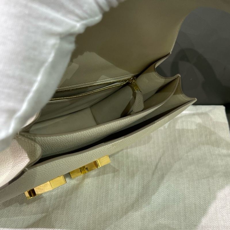 爱马仕Hermes康康24奶昔白金扣-6