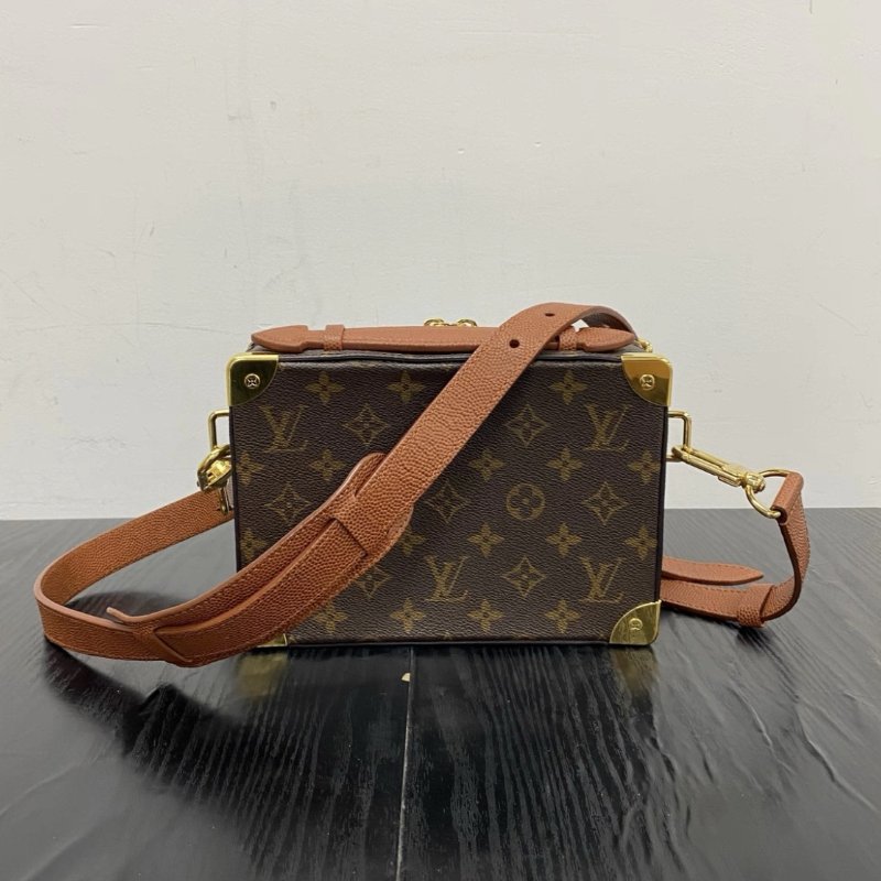 LV NBA聯名款 Trunk硬盒子肩背斜背包芯片款 21*15*7 99新配件塵袋-5
