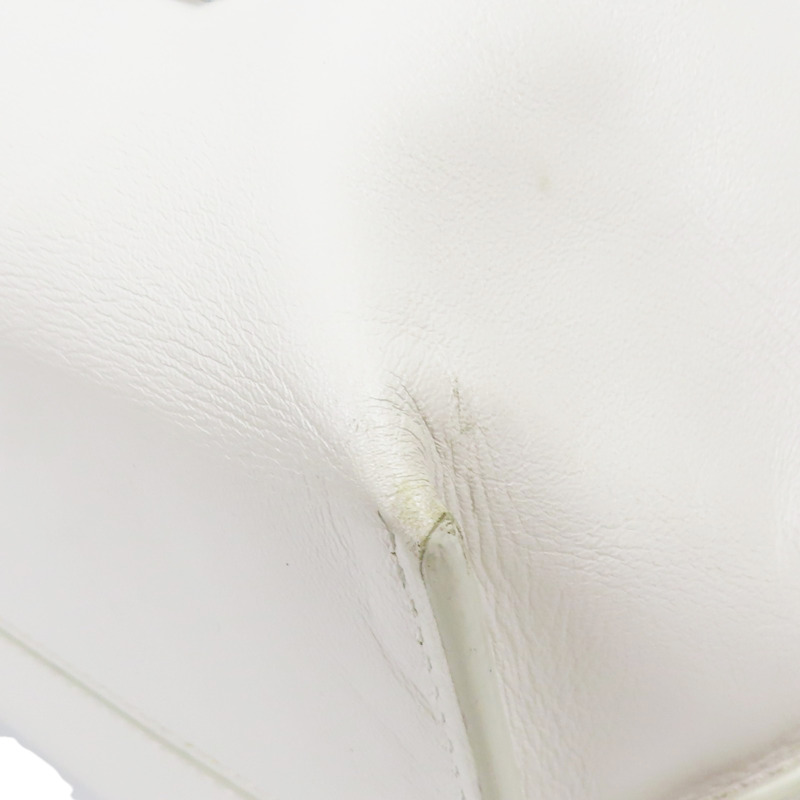 白色 羊皮 肩背包-11