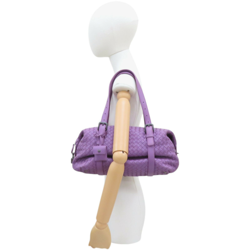 紫色 編織 牛皮 Montaigne 肩背包【BOTTEGA VENETA BV 寶緹嘉】-9