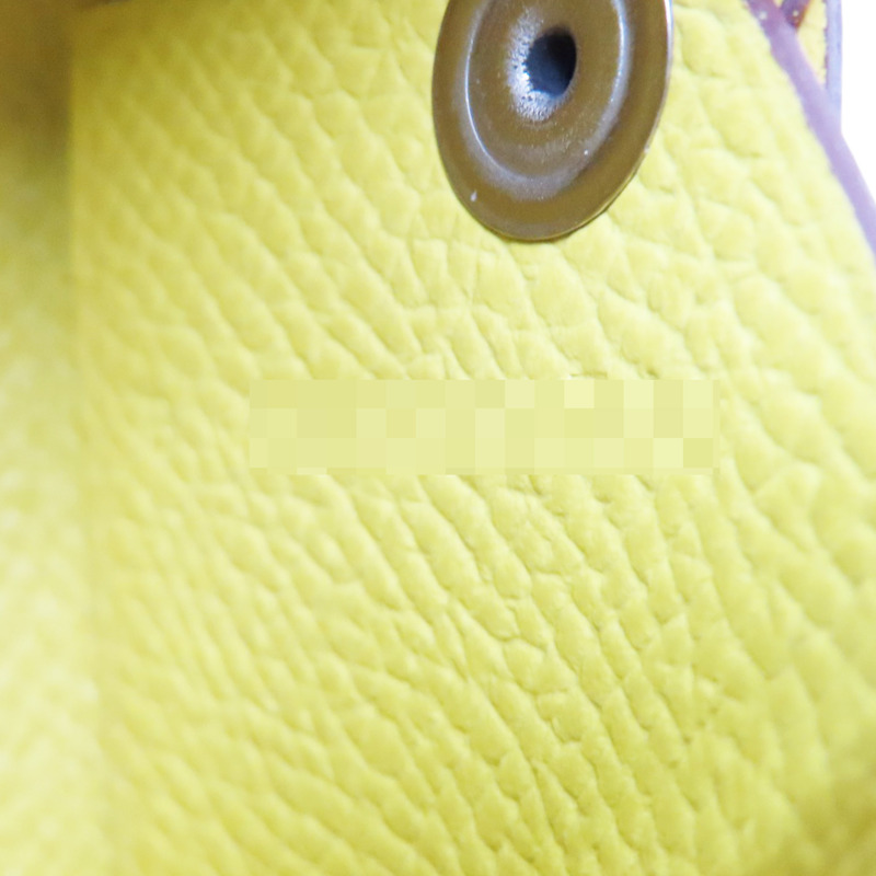 橘色 Epsom牛皮 Calvi Duo 扣式零錢包 B刻-8