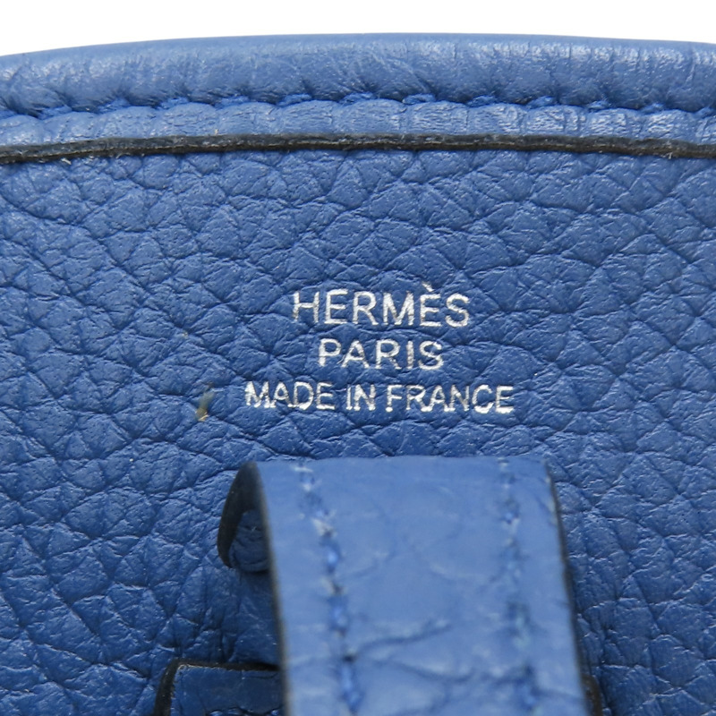 藍色 TC皮革 Mini Evelyne 肩背包 X刻-5