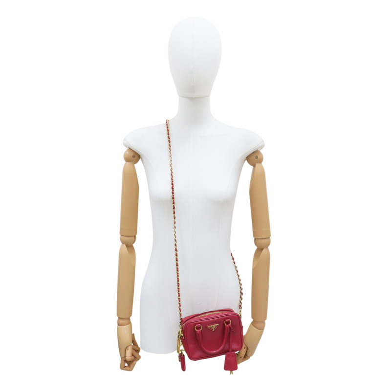 紅色 Mini Saffiano 肩背包 BL0841-6