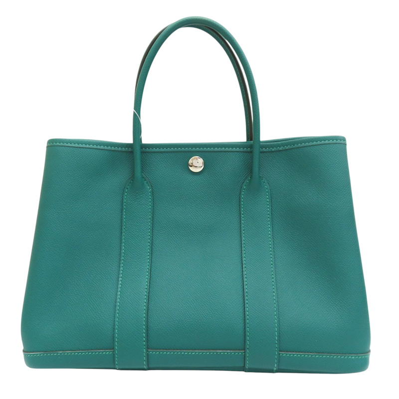 孔雀綠 Epsom牛皮 Garden Party 30 手提包 C刻-1