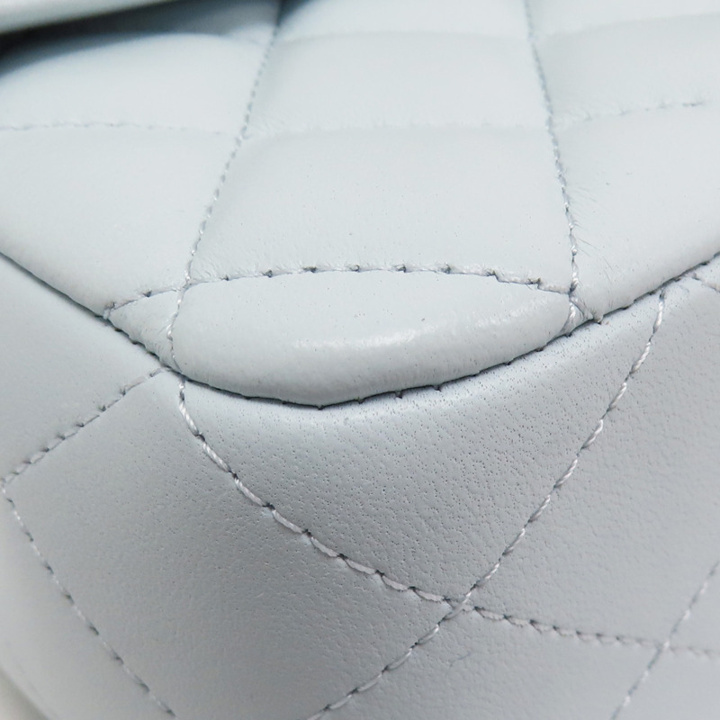 藍色 羊皮 Mini Matelasse 肩背包 A69900-10