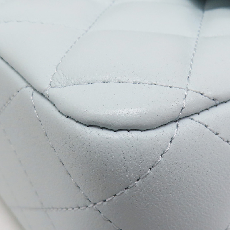 藍色 羊皮 Mini Matelasse 肩背包 A69900-11