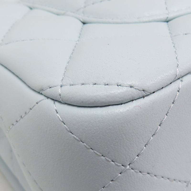 藍色 羊皮 Mini Matelasse 肩背包 A69900-12